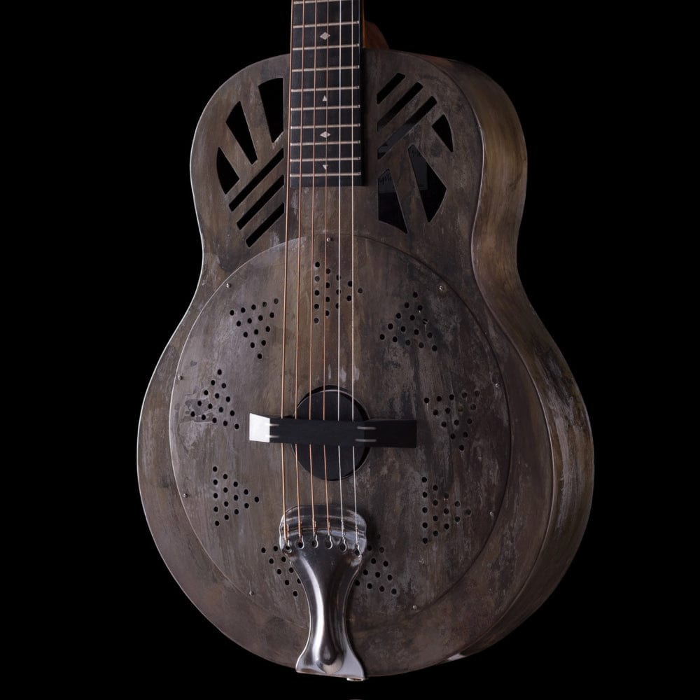 Vilhelm Engstrom Mini Reso Steel Resonator Gun Blueing Acoustic Guitars