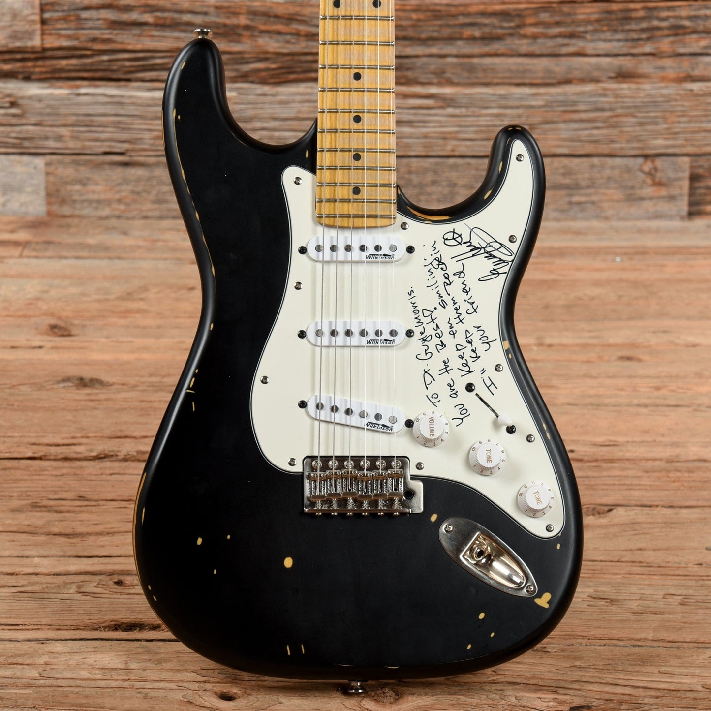 Vintage V6 Icon Series (Clapton Blackie) Black Electric Guitars / Solid Body