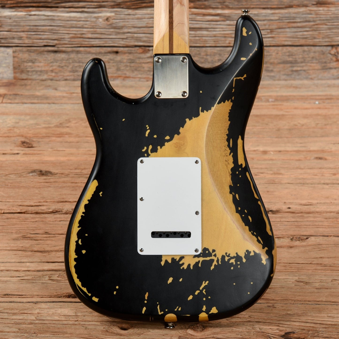 Vintage V6 Icon Series (Clapton Blackie) Black Electric Guitars / Solid Body