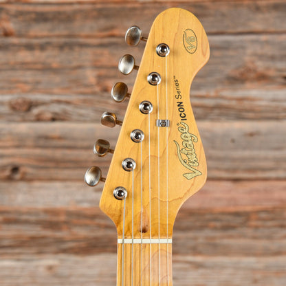 Vintage V6 Icon Series (Clapton Blackie) Black Electric Guitars / Solid Body