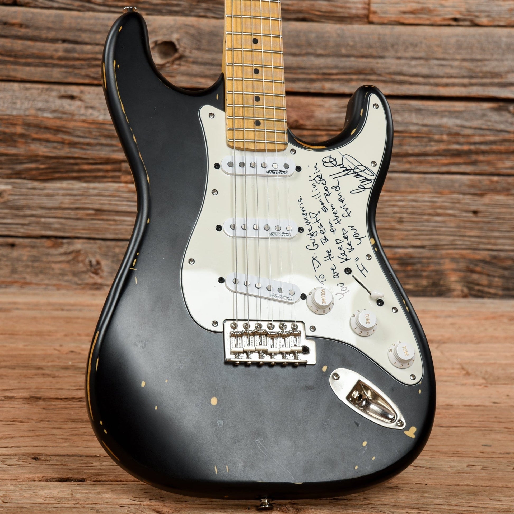 Vintage V6 Icon Series (Clapton Blackie) Black Electric Guitars / Solid Body