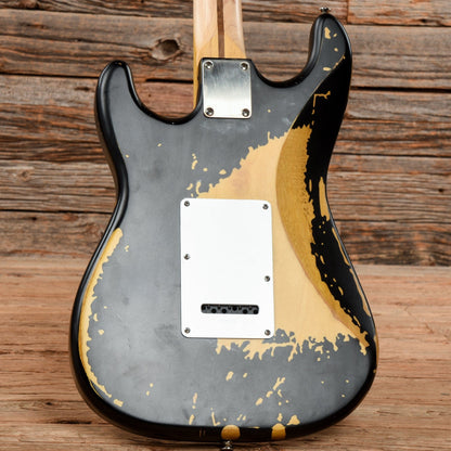 Vintage V6 Icon Series (Clapton Blackie) Black Electric Guitars / Solid Body