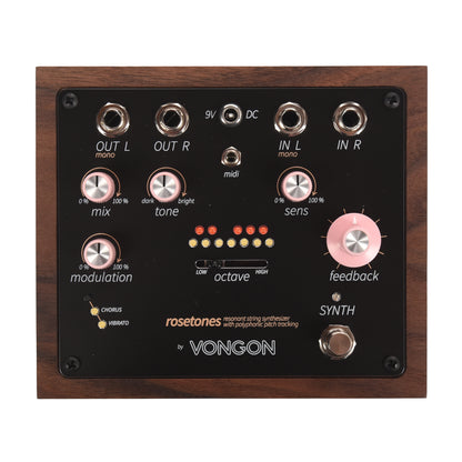 Vongon Rosetones Resonant String Synthesizer Effects Pedal Effect Pedals
