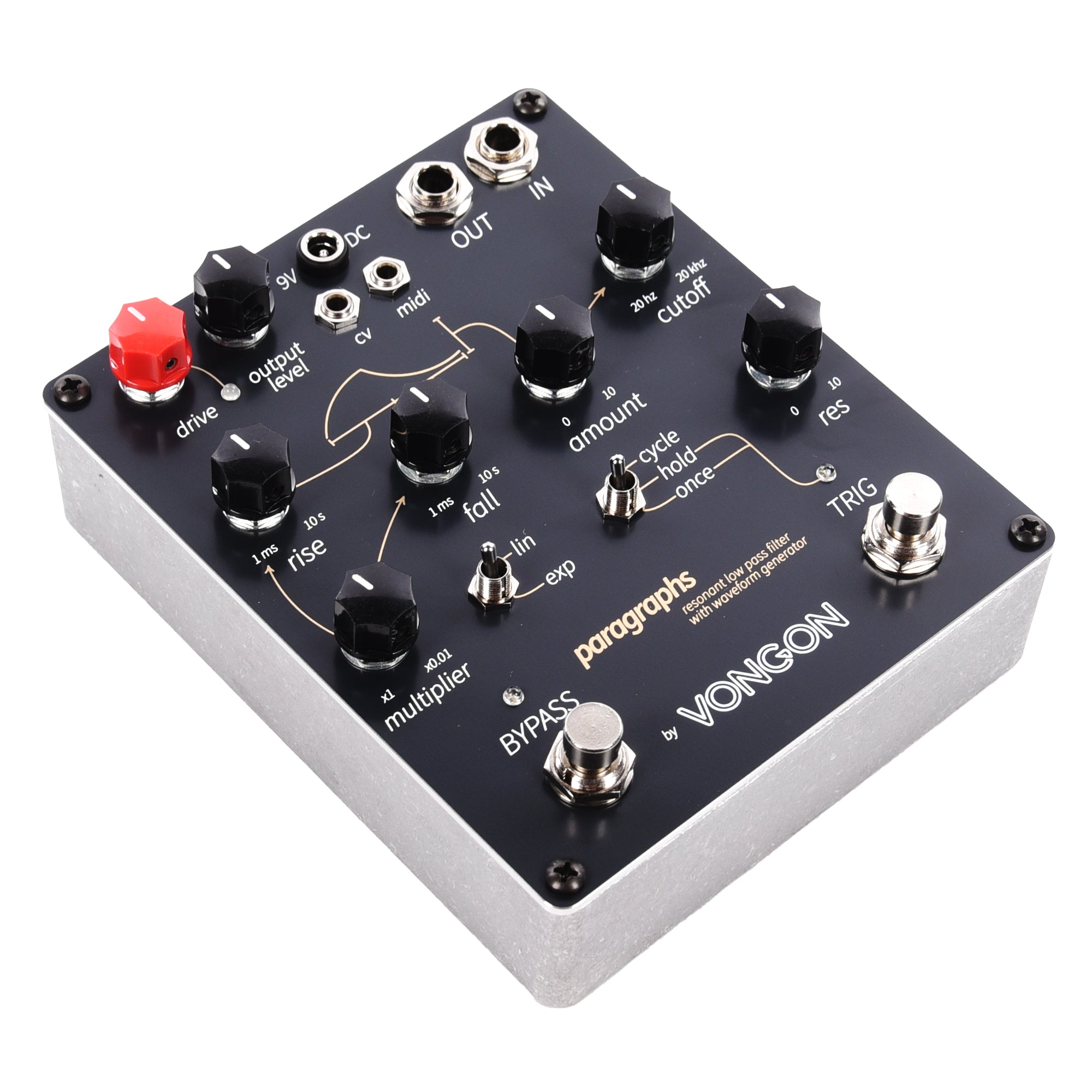 Vongon Paragraphs Resonant Lowpass Filter Effects Pedal w/ Waveform Generator Effects and Pedals / Wahs and Filters