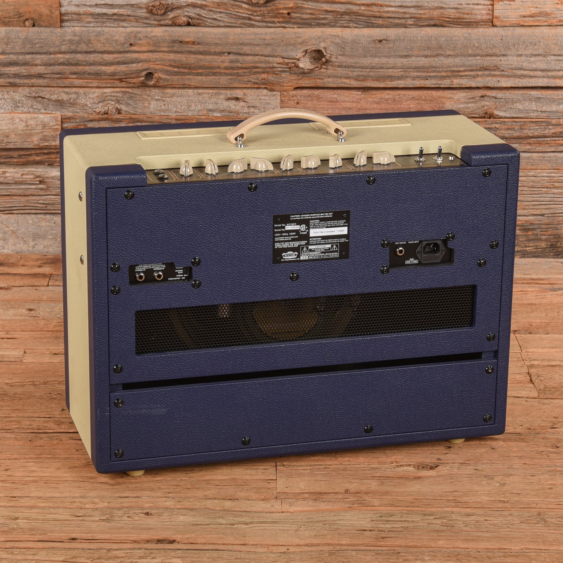 Vox AC15C1 Custom 2-Channel 15-Watt 1x12" Guitar Combo Amp Amplifiers