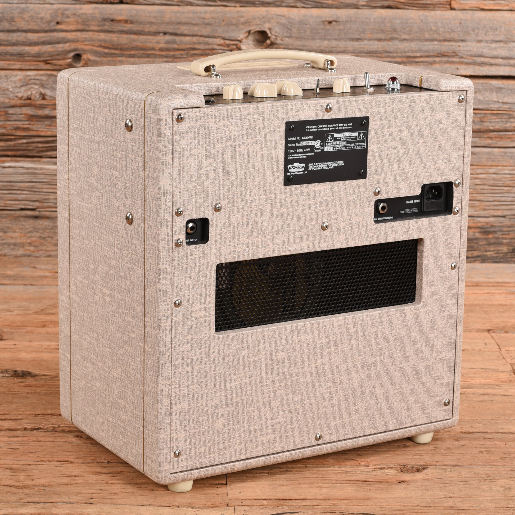 Vox AC4HW1 Hand Wired 4-Watt 1x10" Guitar Combo Amp Amplifiers