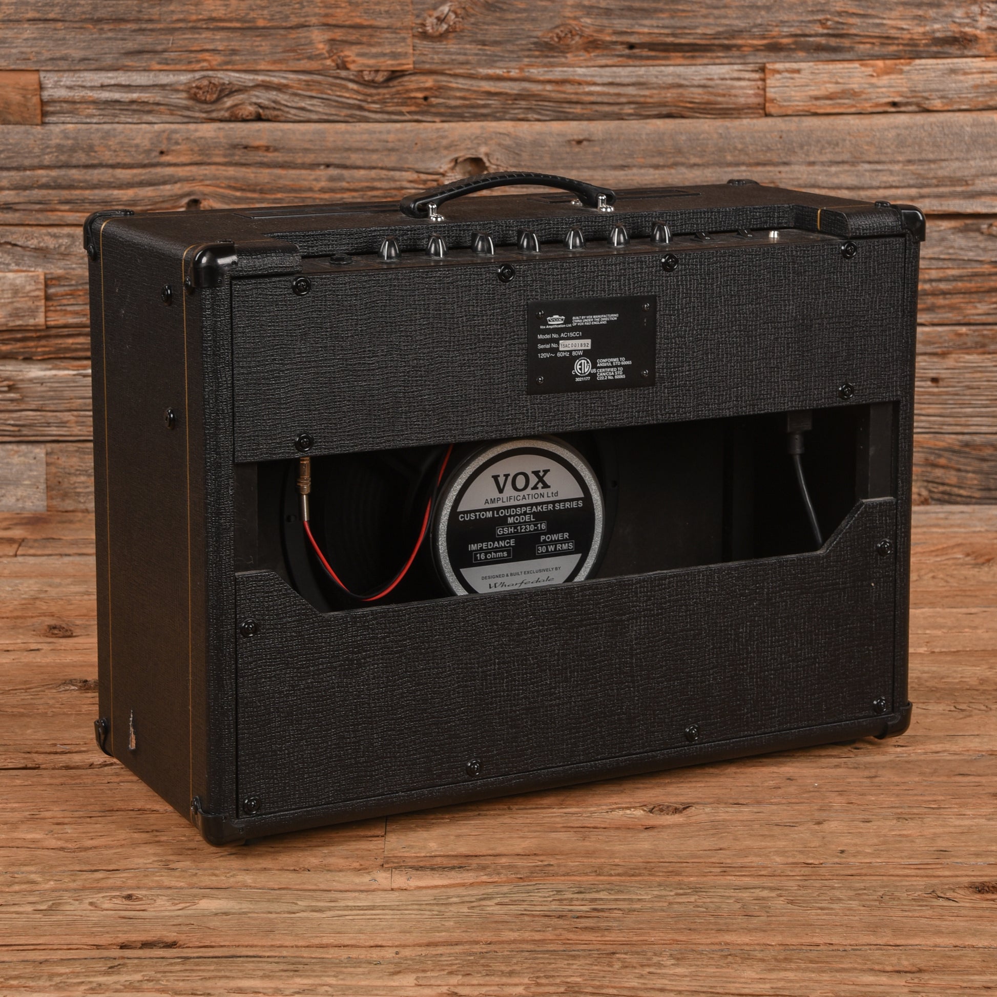 Vox AC15C1 Custom Classic 15-Watt 1x12" Guitar Combo Amp Amps / Guitar Amps / Guitar Cabinets