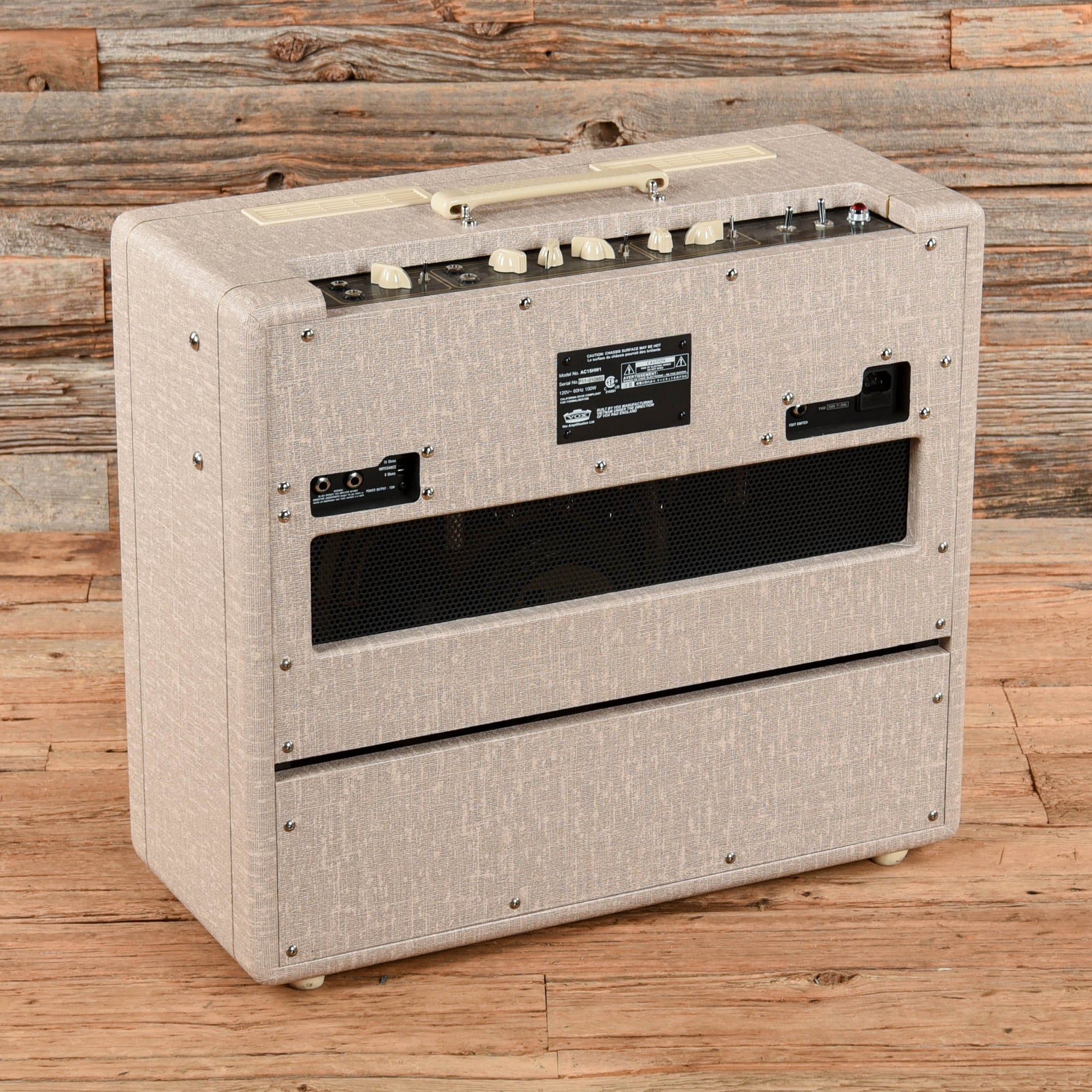 Vox AC15HW1 Hand-Wired 2-Channel 15-Watt 1x12" Guitar Combo Amps / Guitar Amps / Guitar Cabinets