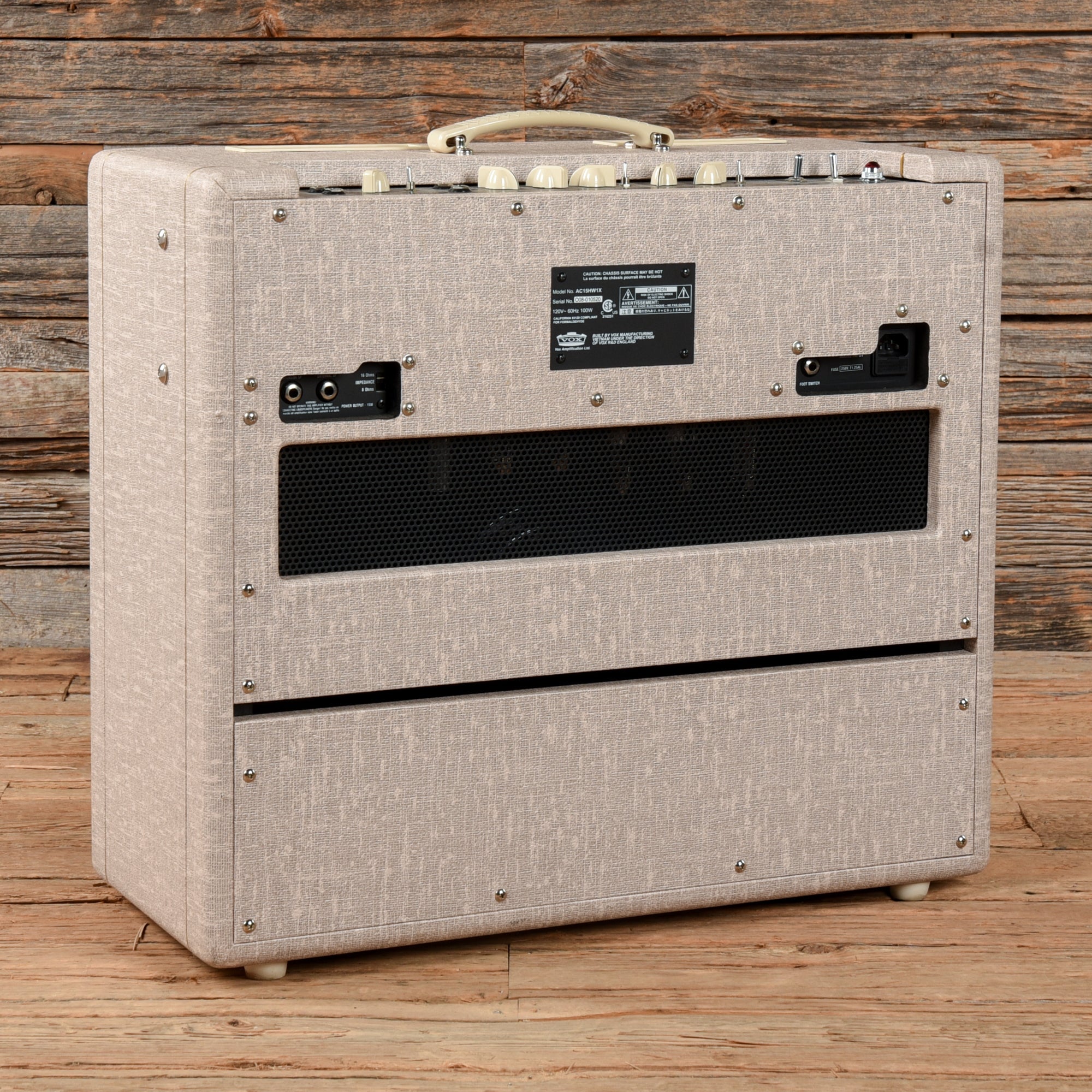 Vox AC15HW1X Hand-Wired 2-Channel 15-Watt 1x12