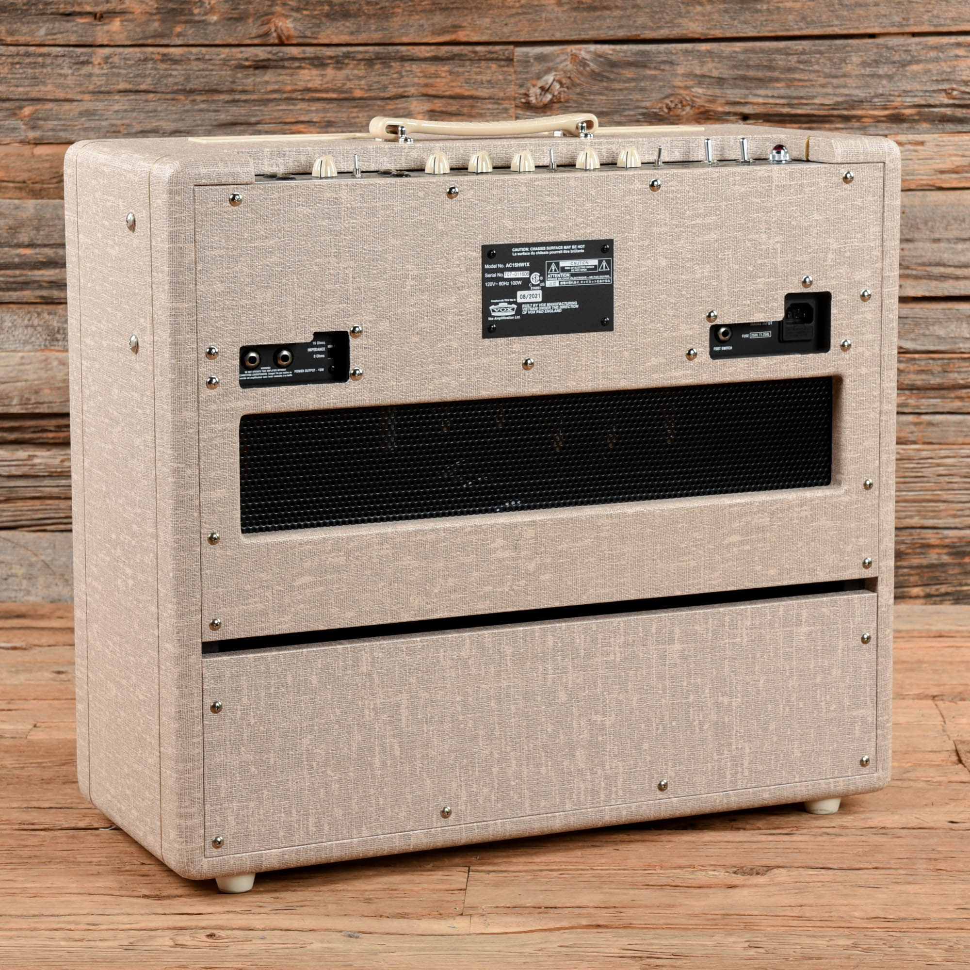 Vox AC15HW1X Handwired 2-Channel 15-Watt 1x12