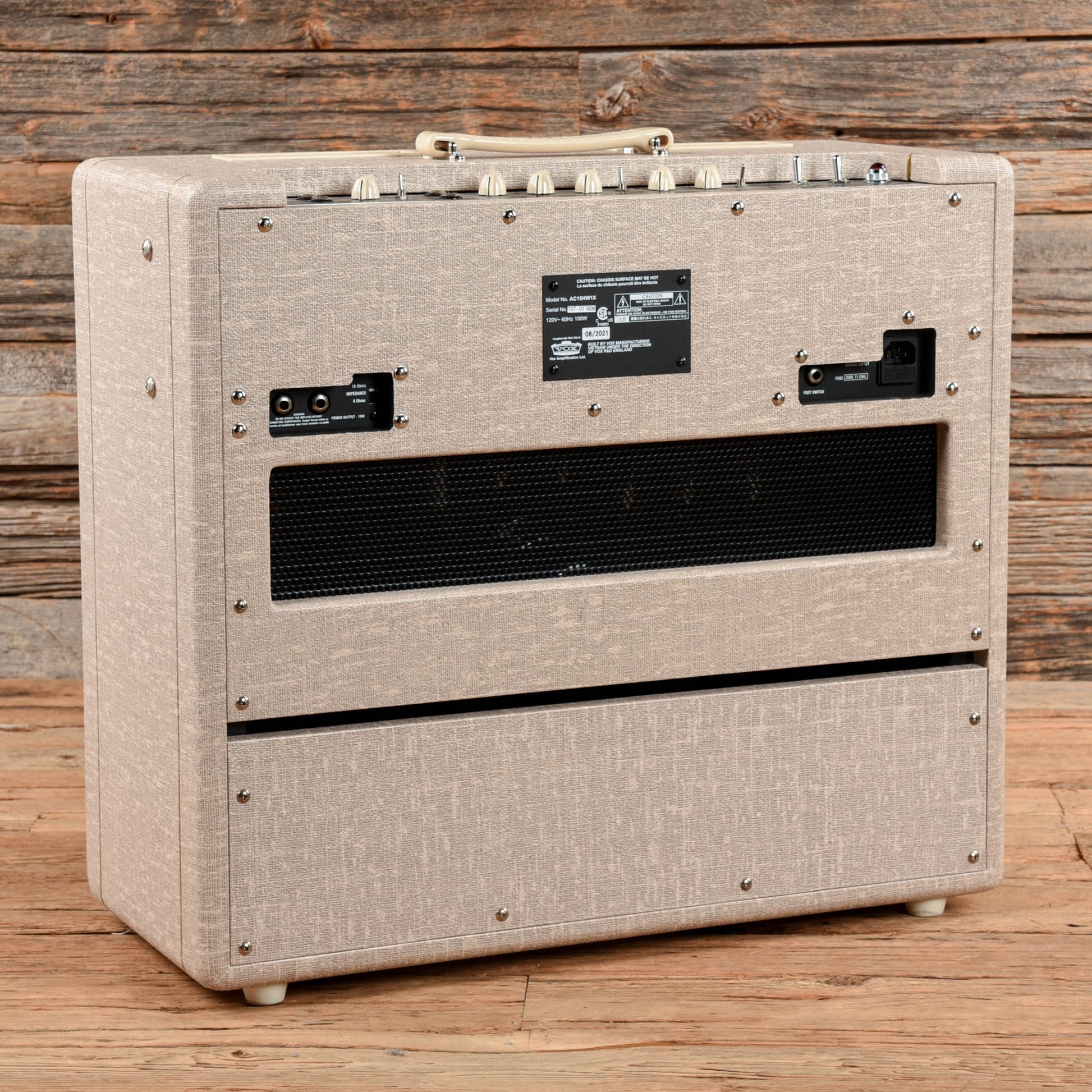Vox AC15HW1X Handwired 2-Channel 15-Watt 1x12" Guitar Combo Amps / Guitar Amps / Guitar Cabinets