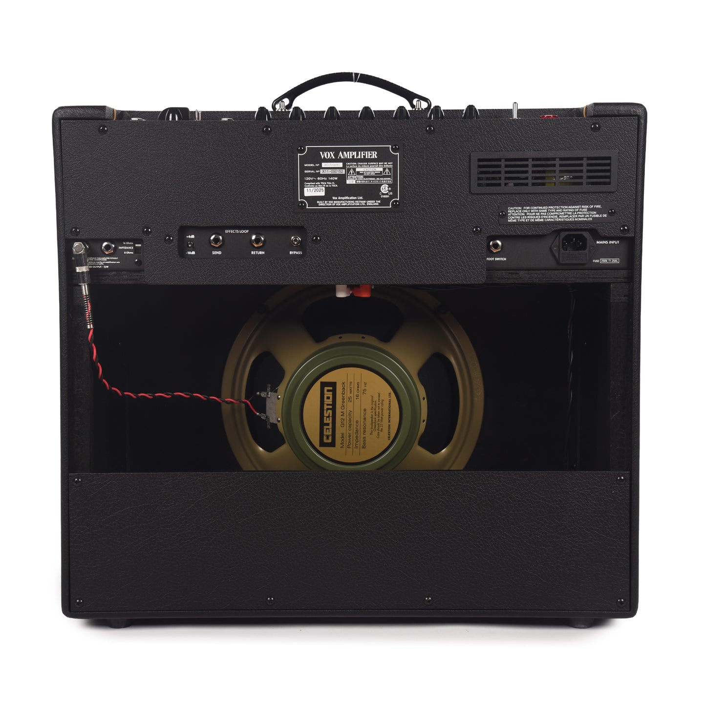 Vox AC15HWR1 15w 1x12 Handwired Guitar Combo Amp w/ Celestion Greenback Amps / Guitar Amps / Guitar Combos