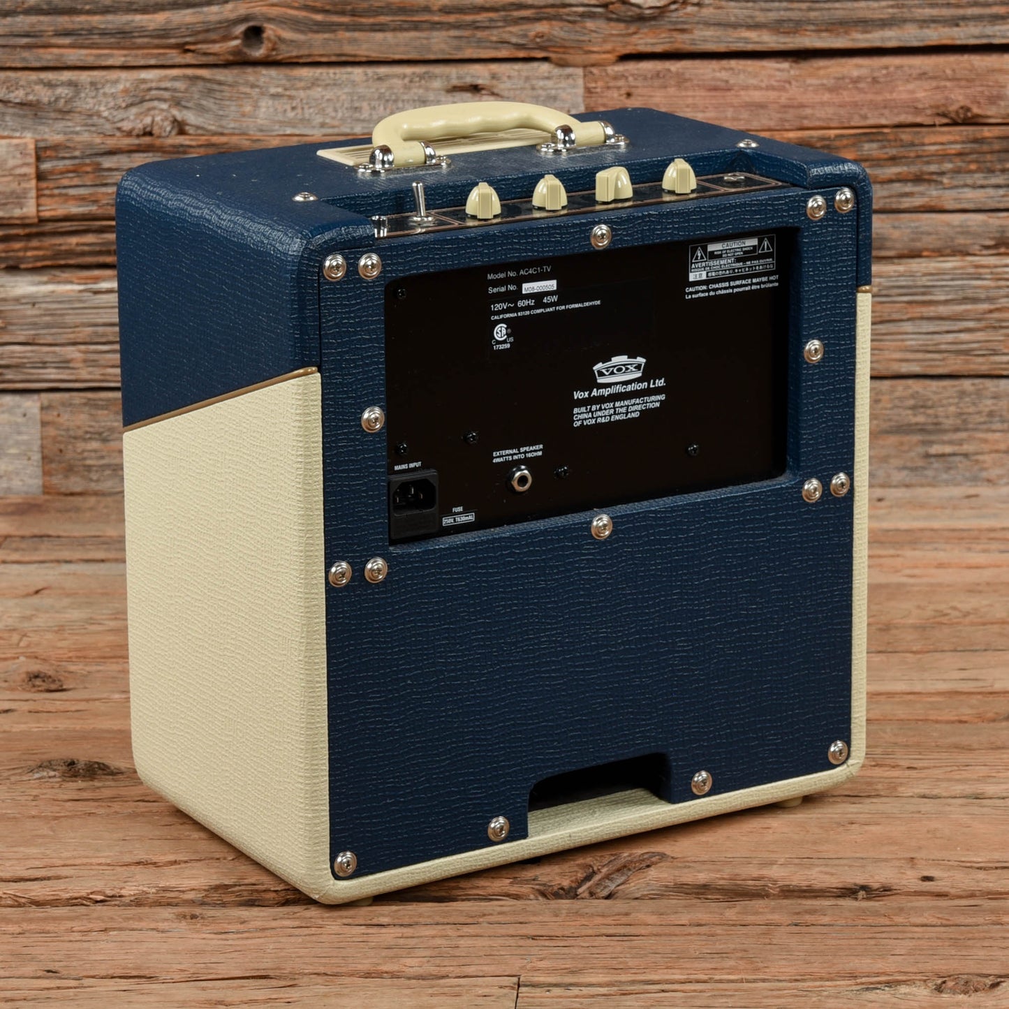 Vox AC4C1-TV Limited Edition 4-Watt 1x10" Guitar Combo Amps / Guitar Cabinets