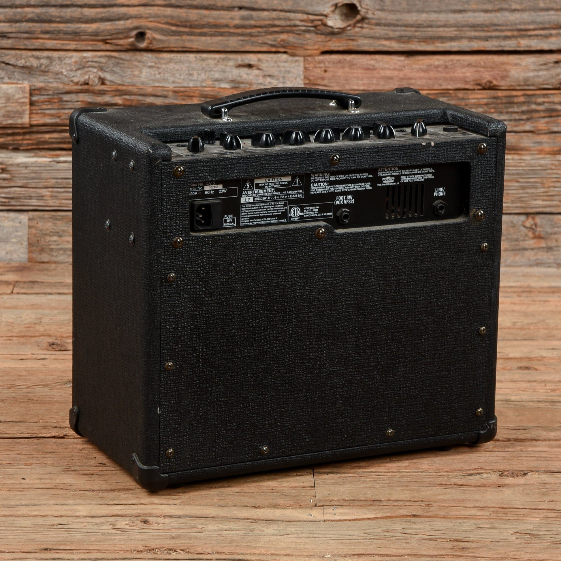 Vox DA-15 15-Watt Modeling Guitar Combo Amp Amps / Guitar Cabinets