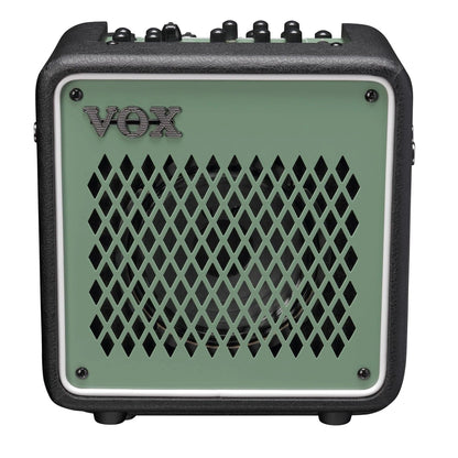 Vox Mini Go MINIGO10GR 10W 1x6.5 Portable Modeling Amp Olive Green Amps / Small Amps
