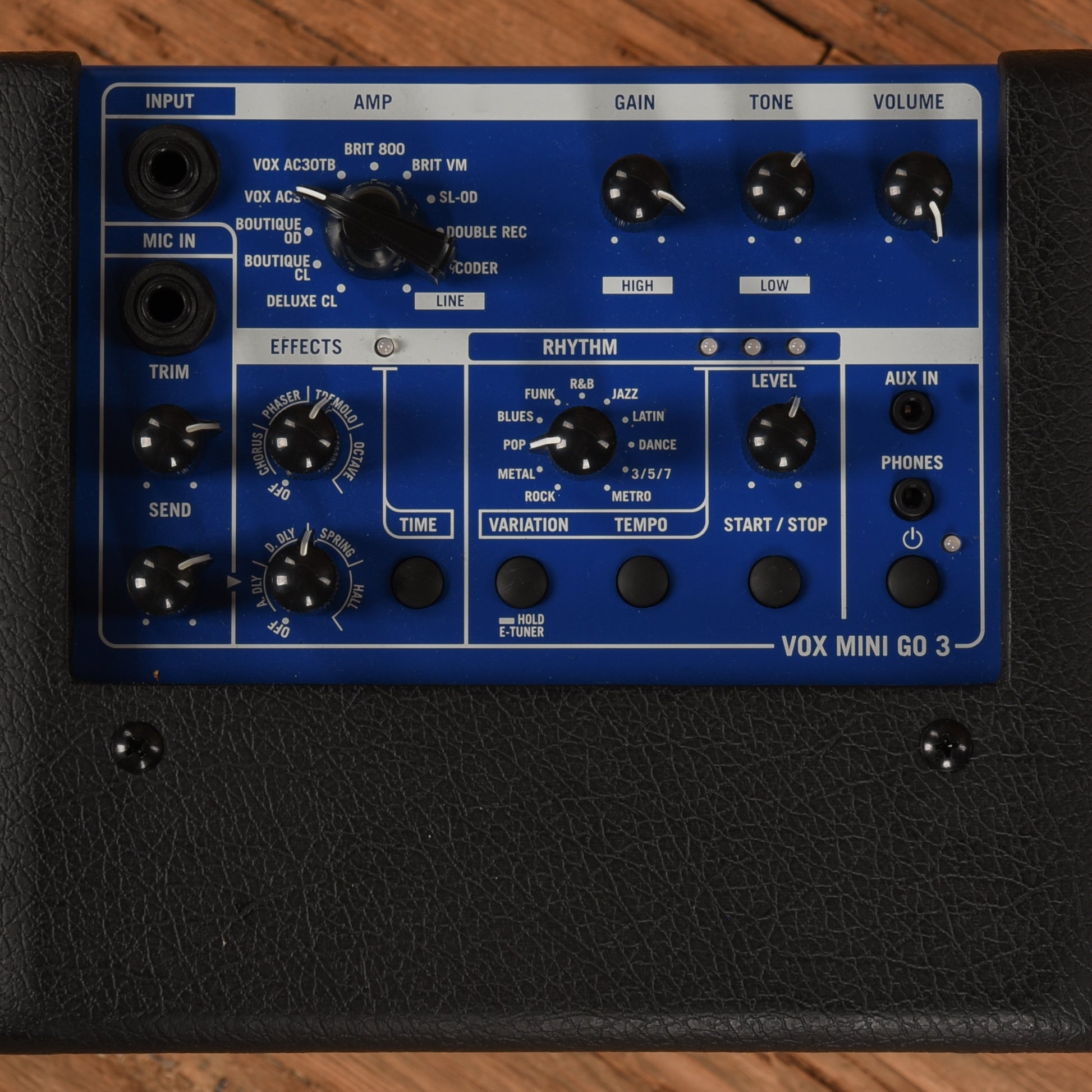 Vox Mini Go MINIGO3BL 3W 1x5 Portable Modeling Amp Cobalt Blue Amps / Small Amps