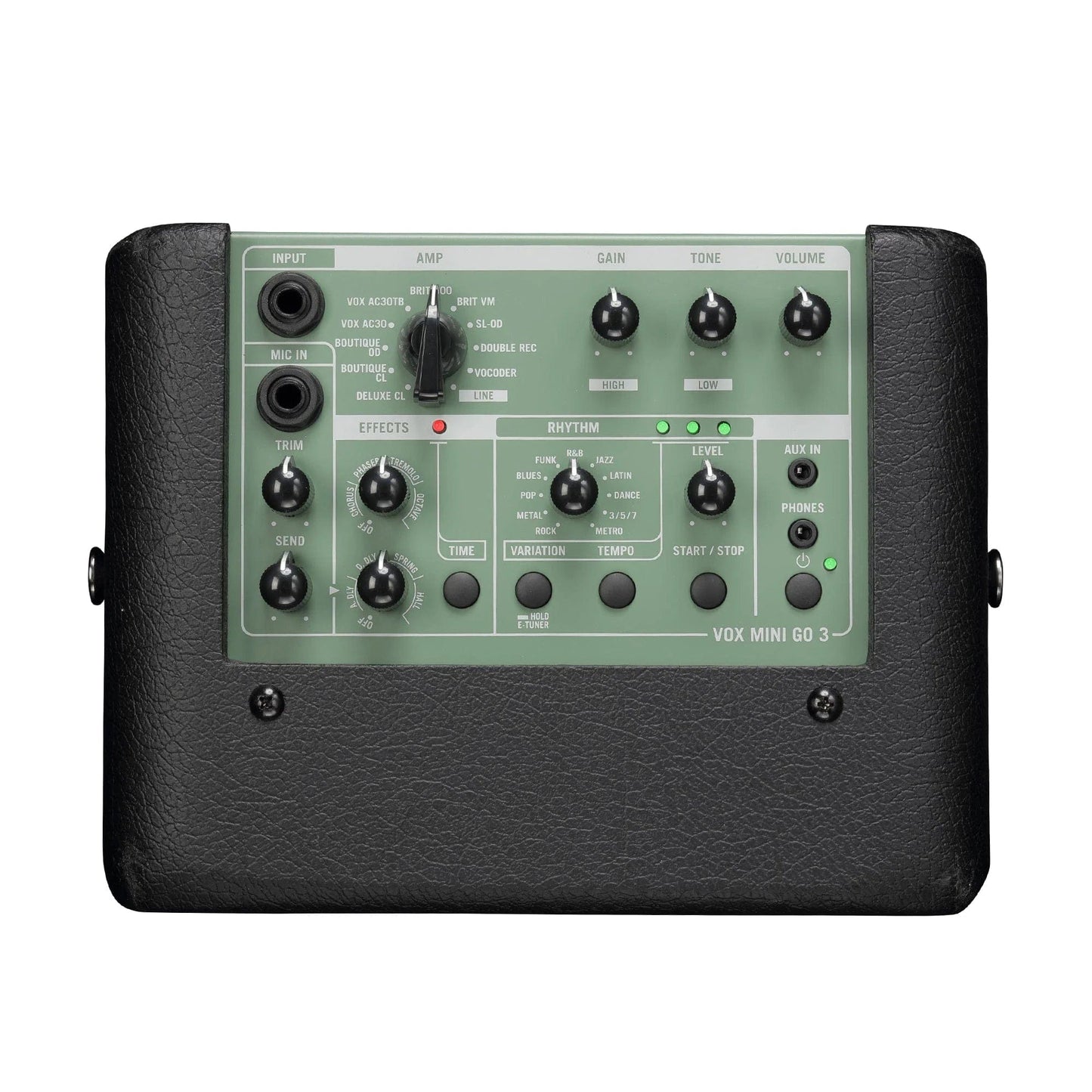 Vox Mini Go MINIGO3GR 3W 1x5 Portable Modeling Amp Olive Green Amps / Small Amps