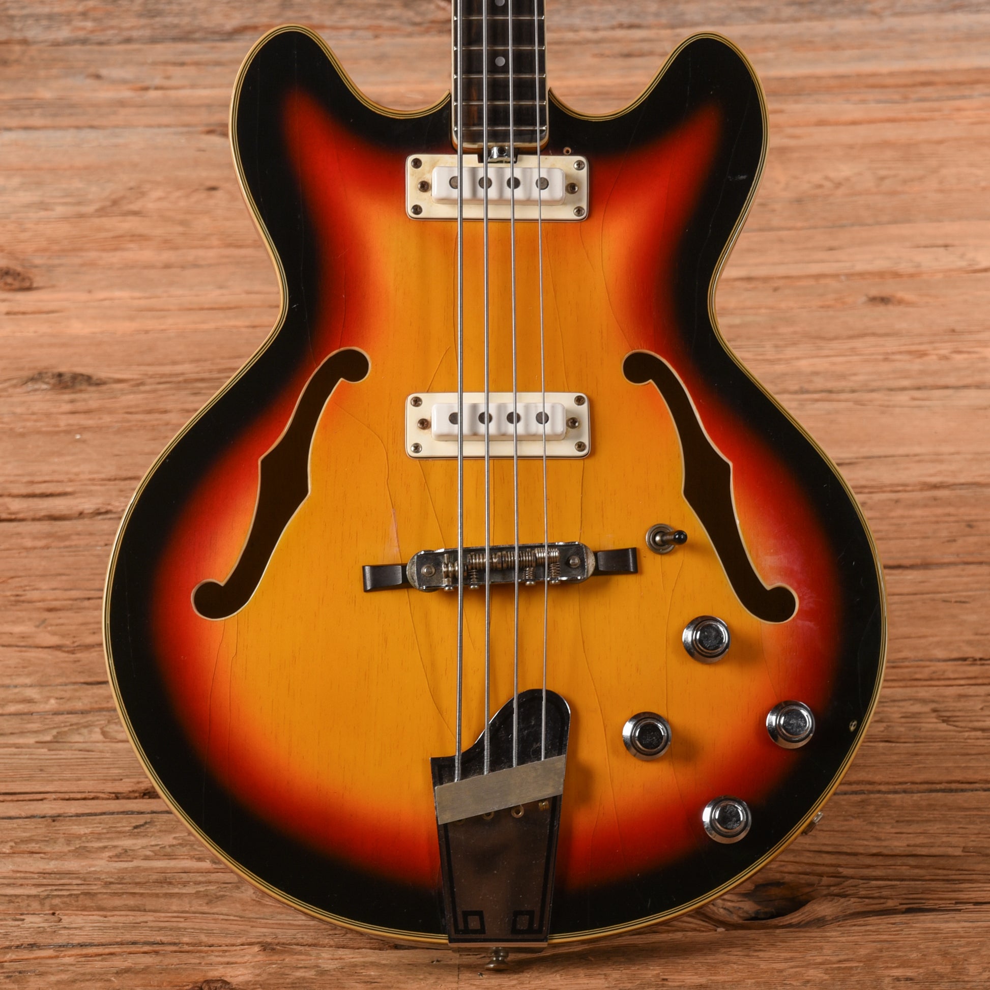 Vox Cougar Sunburst 1960s Bass Guitars / 4-String