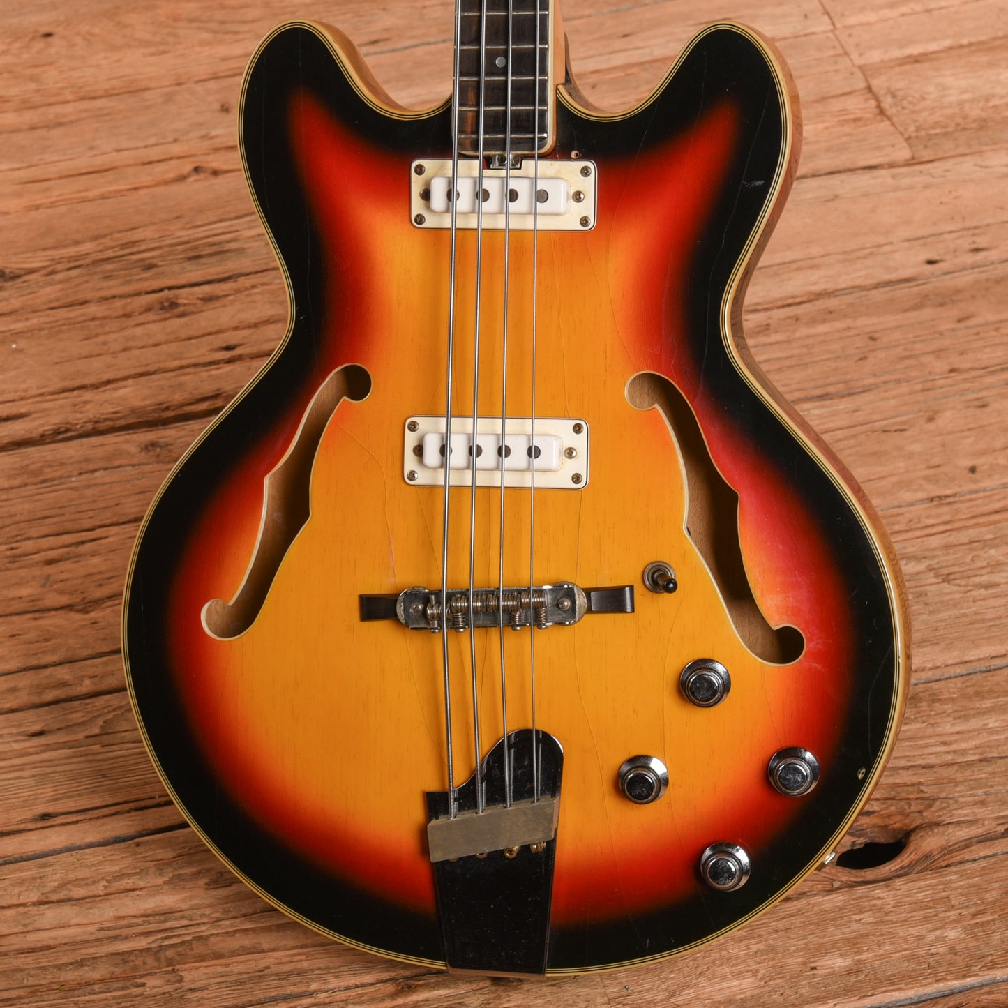 Vox Cougar Sunburst 1960s Bass Guitars / 4-String