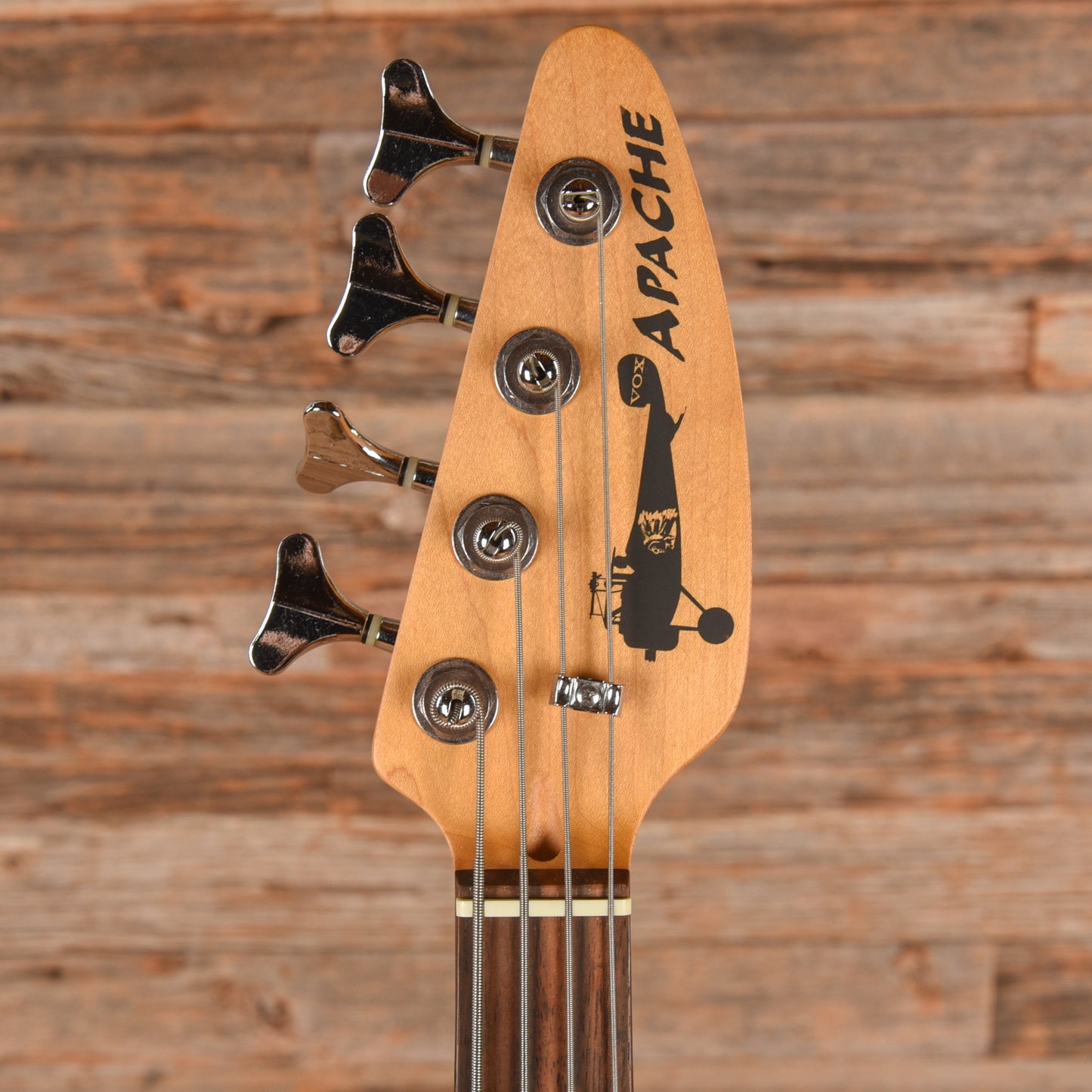 Vox Apache-1B Teardrop Travel Bass with Built-In Speaker Salmon Red Bass Guitars