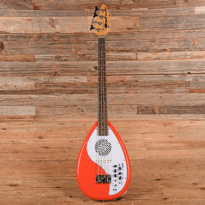 Vox Apache-1B Teardrop Travel Bass with Built-In Speaker Salmon Red Bass Guitars