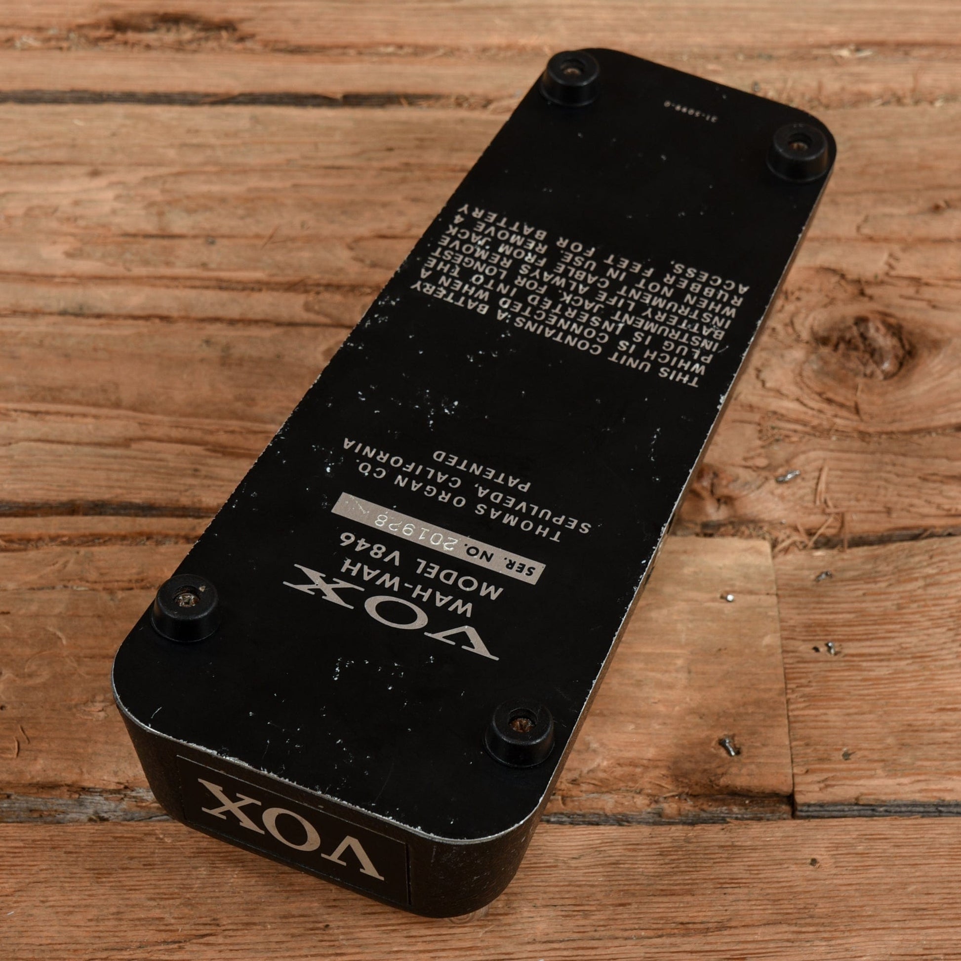 vox v846 wah-wah pedal Vox V846 Wah 1970s – Chicago Music Exchange