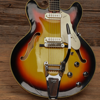 Vox Super Lynx Sunburst 1968 Electric Guitars / Hollow Body