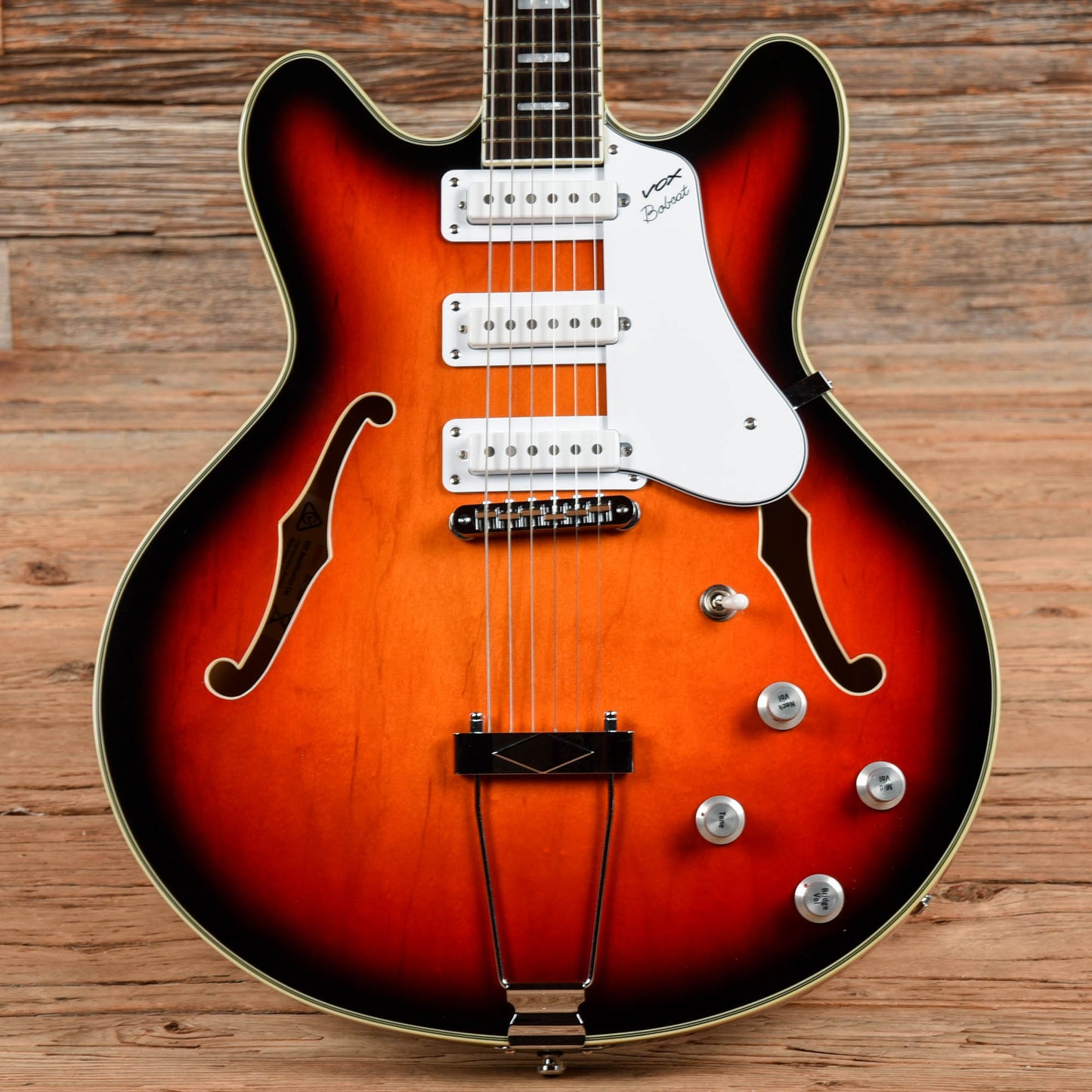 Vox BC-S66 Sunburst Electric Guitars / Semi-Hollow