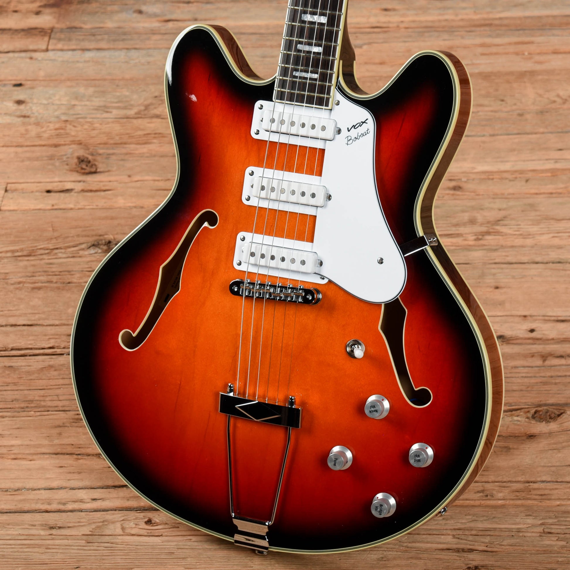 Vox BC-S66 Sunburst Electric Guitars / Semi-Hollow