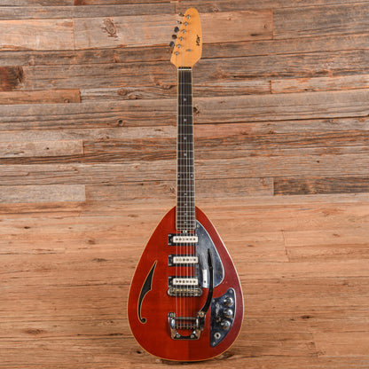 Vox Mark VI Cherry 1967 Electric Guitars / Semi-Hollow