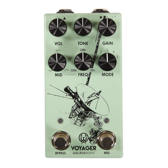 Walrus Audio Voyager Pre-Amp/Overdrive MKII Pedal Seafoam Effect Pedals