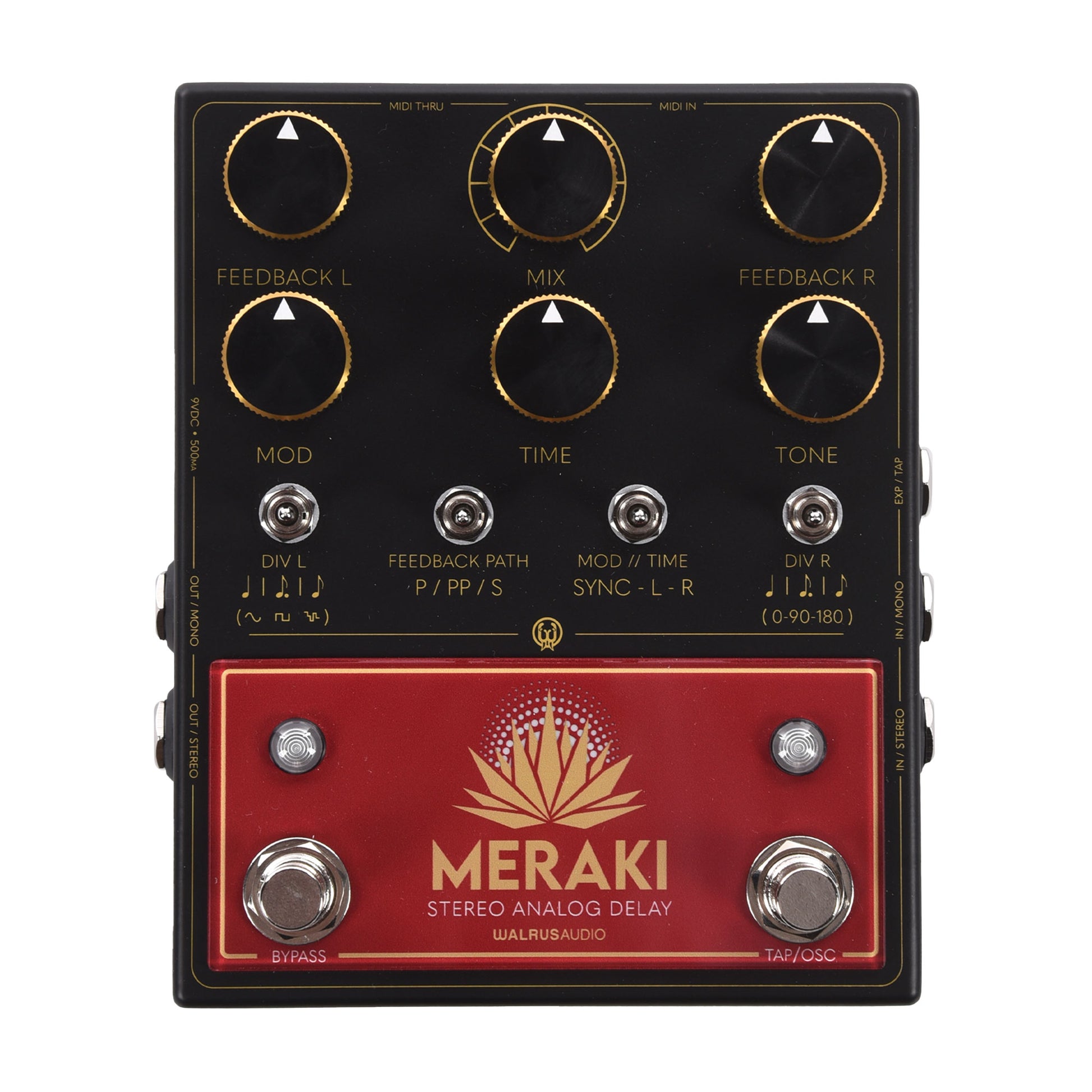 Walrus Audio Meraki: Stereo Analog Dual Delay Pedal Effects and Pedals / Delay