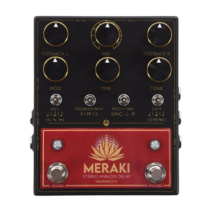 Walrus Audio Meraki: Stereo Analog Dual Delay Pedal Effects and Pedals / Delay