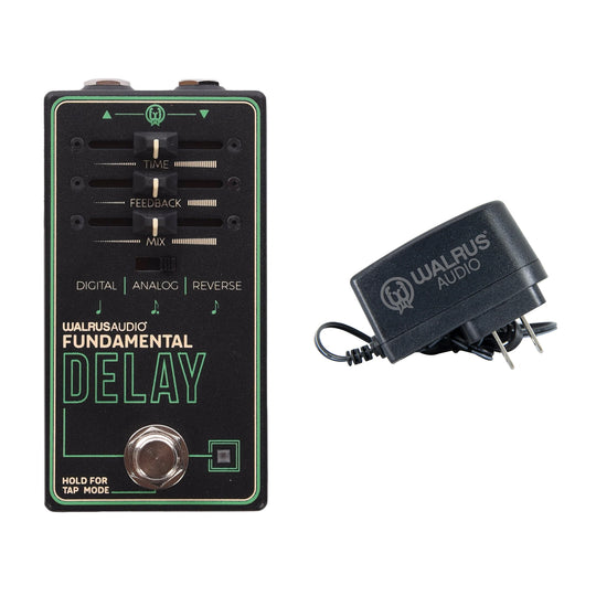 Walrus Fundamental Series Delay Pedal and Finch Power Supply Bundle Effects and Pedals / Delay