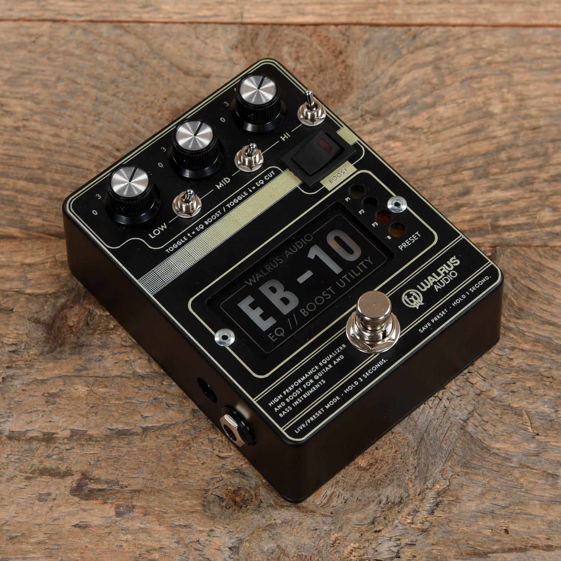 Walrus Audio EB-10 Preamp/EQ/Boost Black Effects and Pedals / EQ