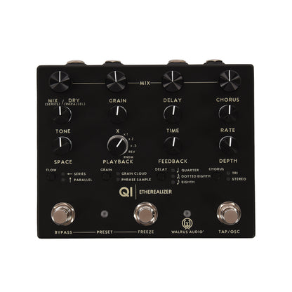Walrus Qi Etherealizer Multi-Effect Pedal Black Effects and Pedals / Multi-Effect Unit
