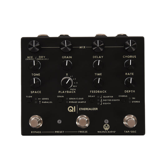 Walrus Qi Etherealizer Multi-Effect Pedal Black Effects and Pedals / Multi-Effect Unit