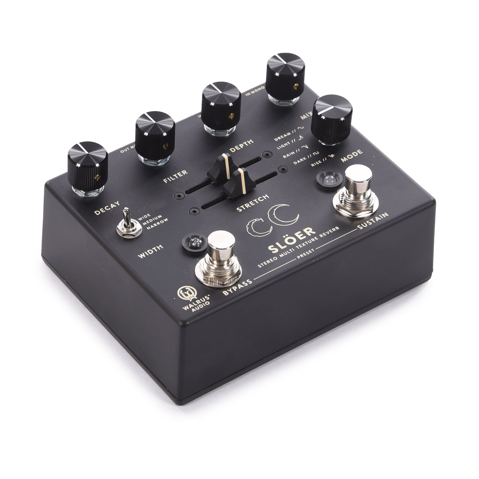 Walrus Audio SLÖER Stereo Ambient Reverb Pedal Black Effects and Pedals / Reverb