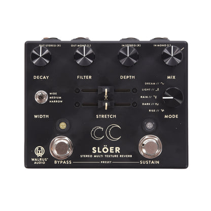 Walrus Audio SLÖER Stereo Ambient Reverb Pedal Black Effects and Pedals / Reverb