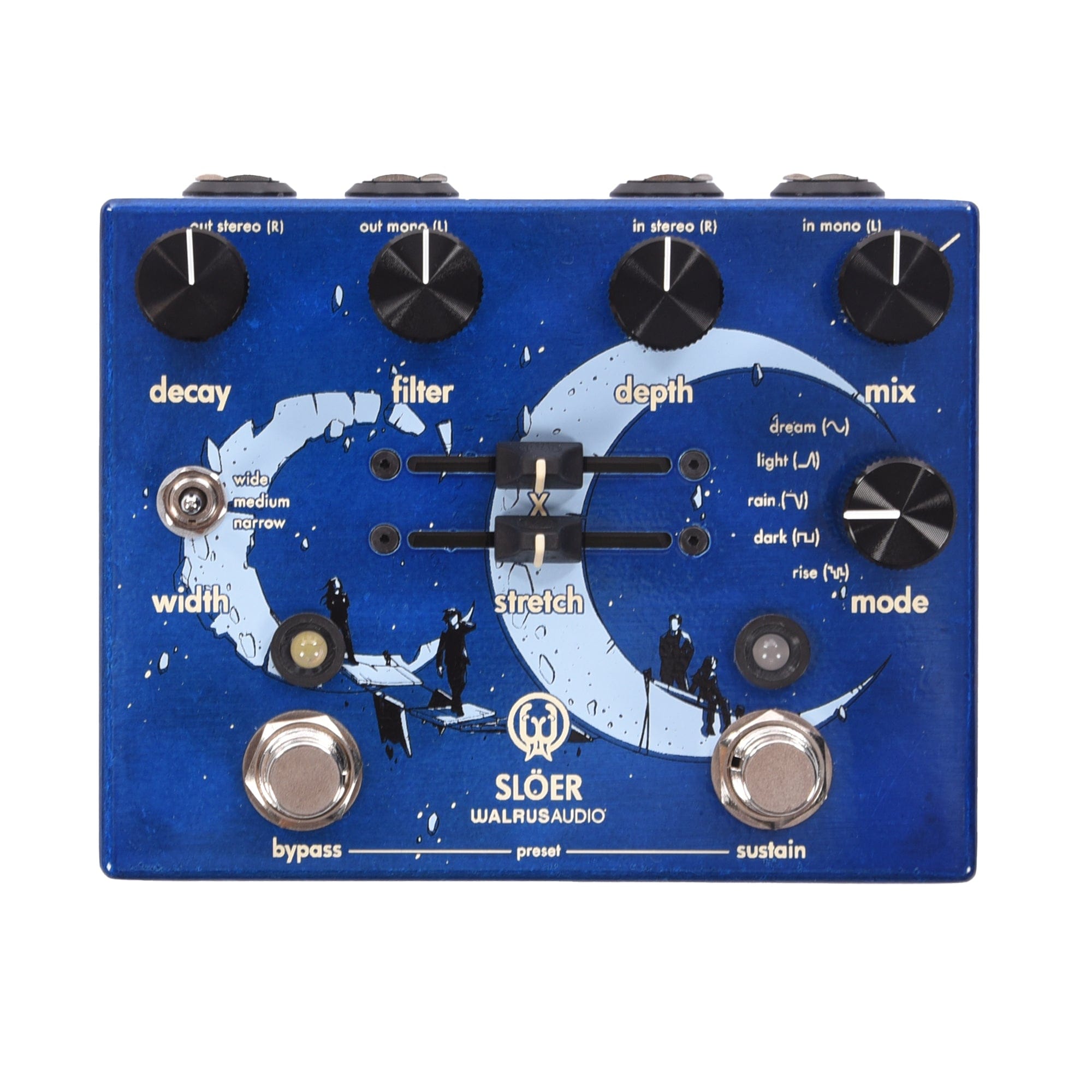 Walrus Audio SLÖER Stereo Ambient Reverb Pedal Blue Effects and Pedals / Reverb