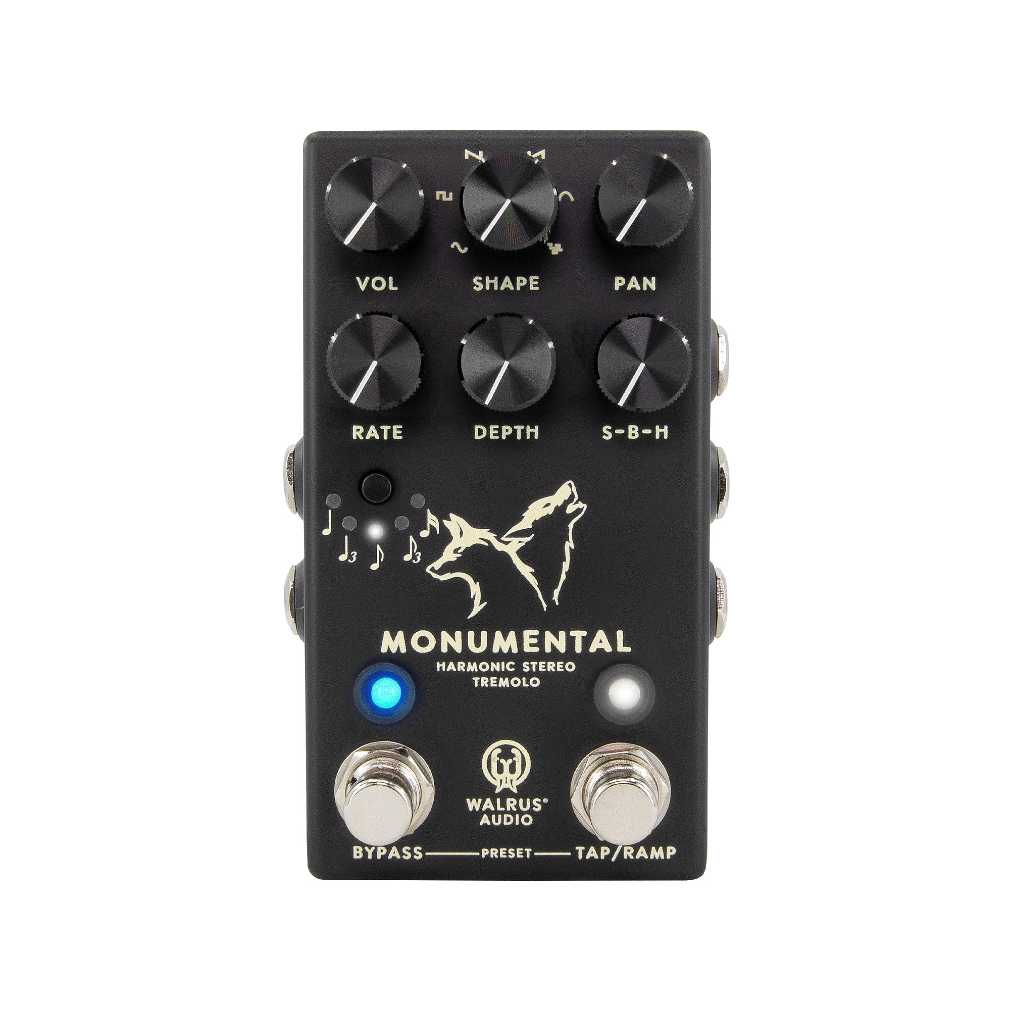 Walrus Audio Monumental Harmonic Tap Tremolo Pedal Black Effects and Pedals / Tremolo
