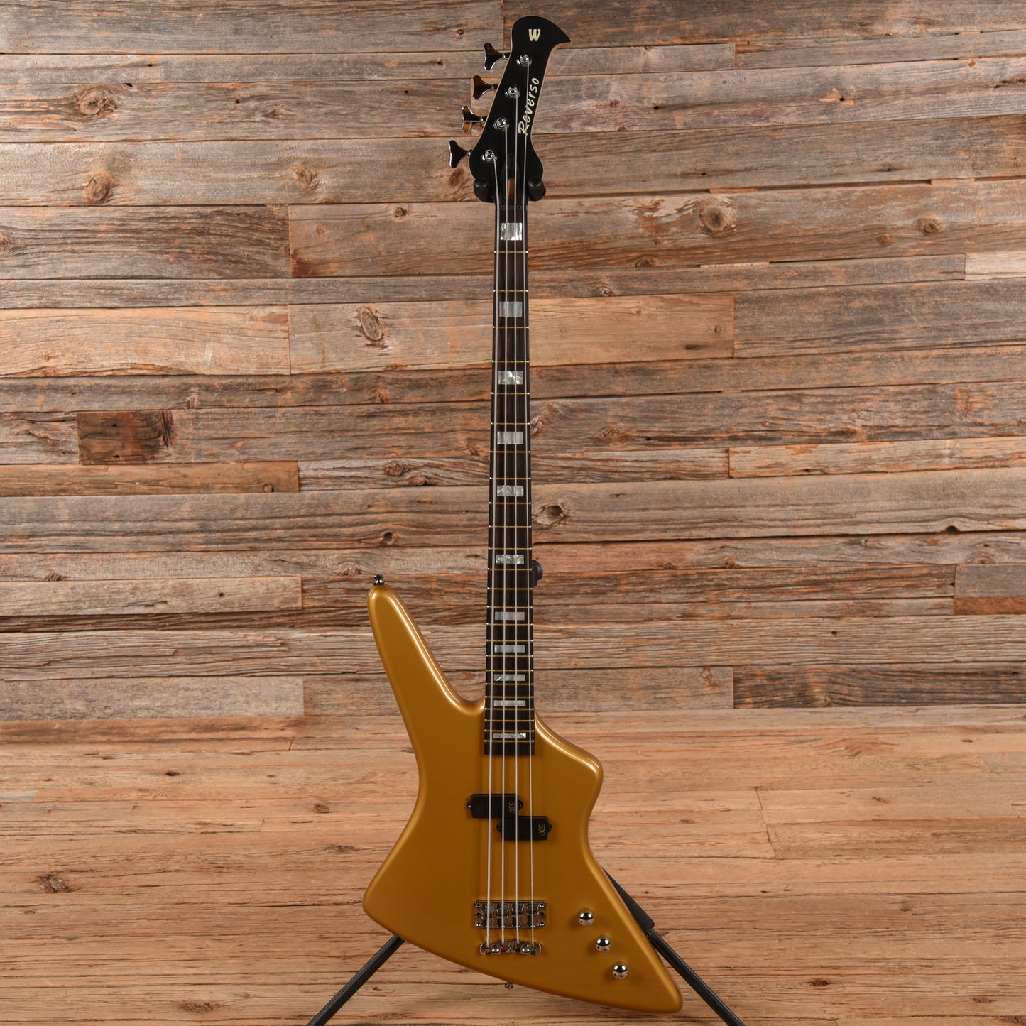 Warwick Artist Series Adam Clayton Reverso Gold Bass Guitars / 4-String