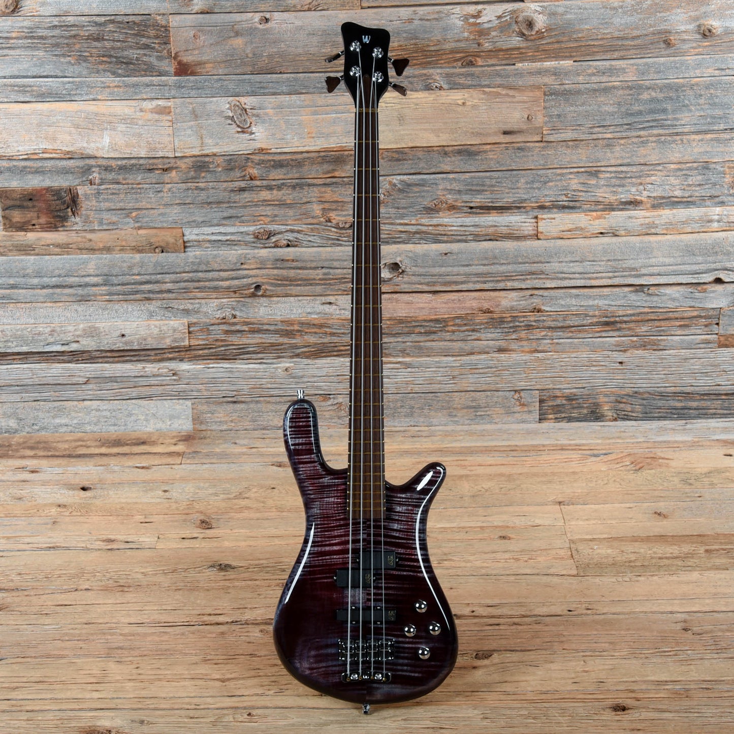 Warwick Custom Shop Masterbuilt Streamer LX Purple Flame 2017 Bass Guitars / 4-String