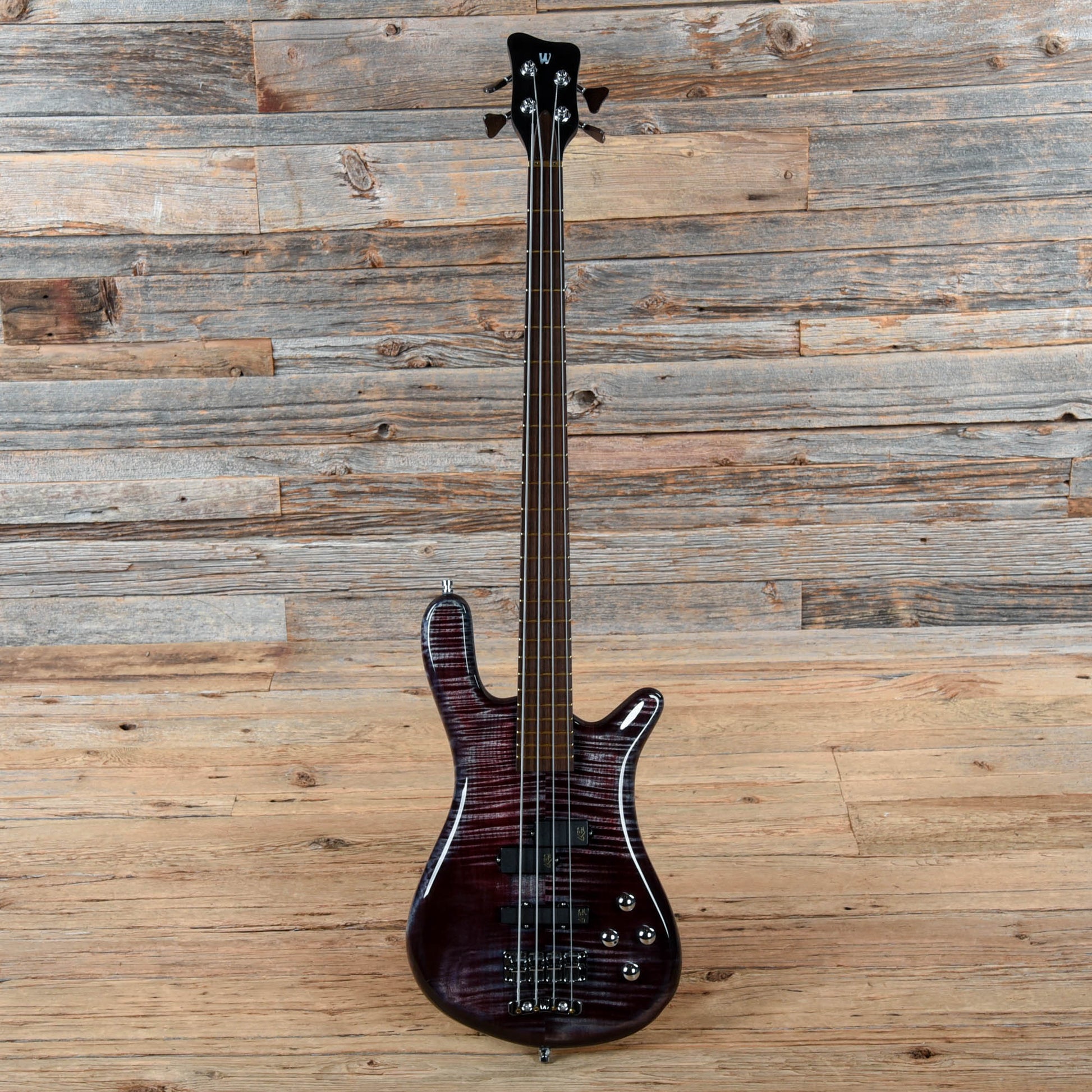 Warwick Custom Shop Masterbuilt Streamer LX Purple Flame 2017 Bass Guitars / 4-String