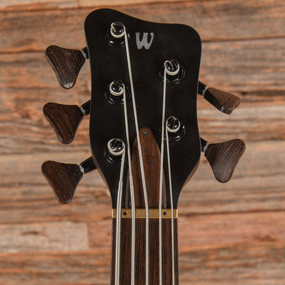 Warwick Custom Shop Masterbuilt Corvette $$ 5-String Transparent Black 2016 Bass Guitars / 5-String or More