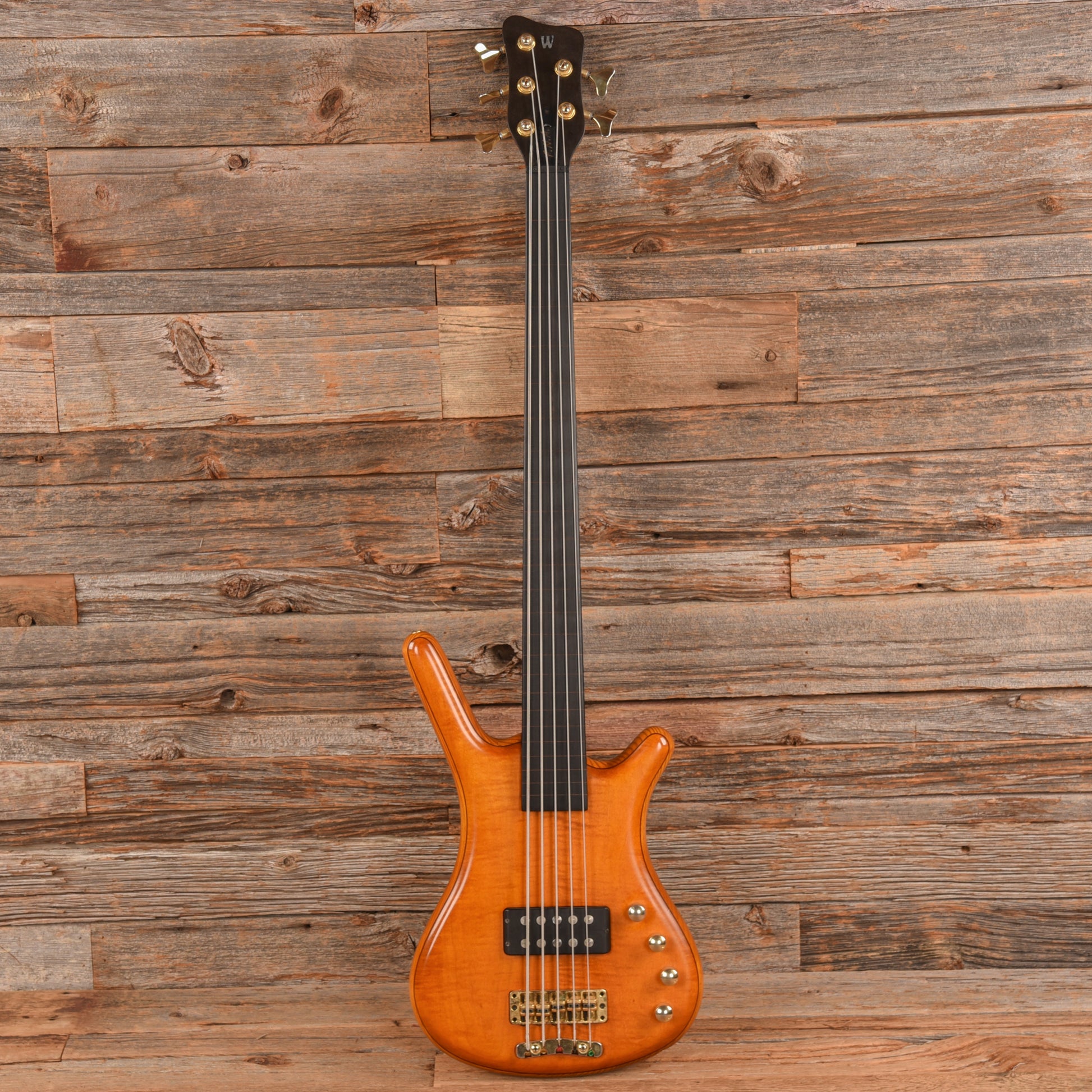 Warwick FNA 5-String Fretless Amber 1998 Bass Guitars / 5-String or More