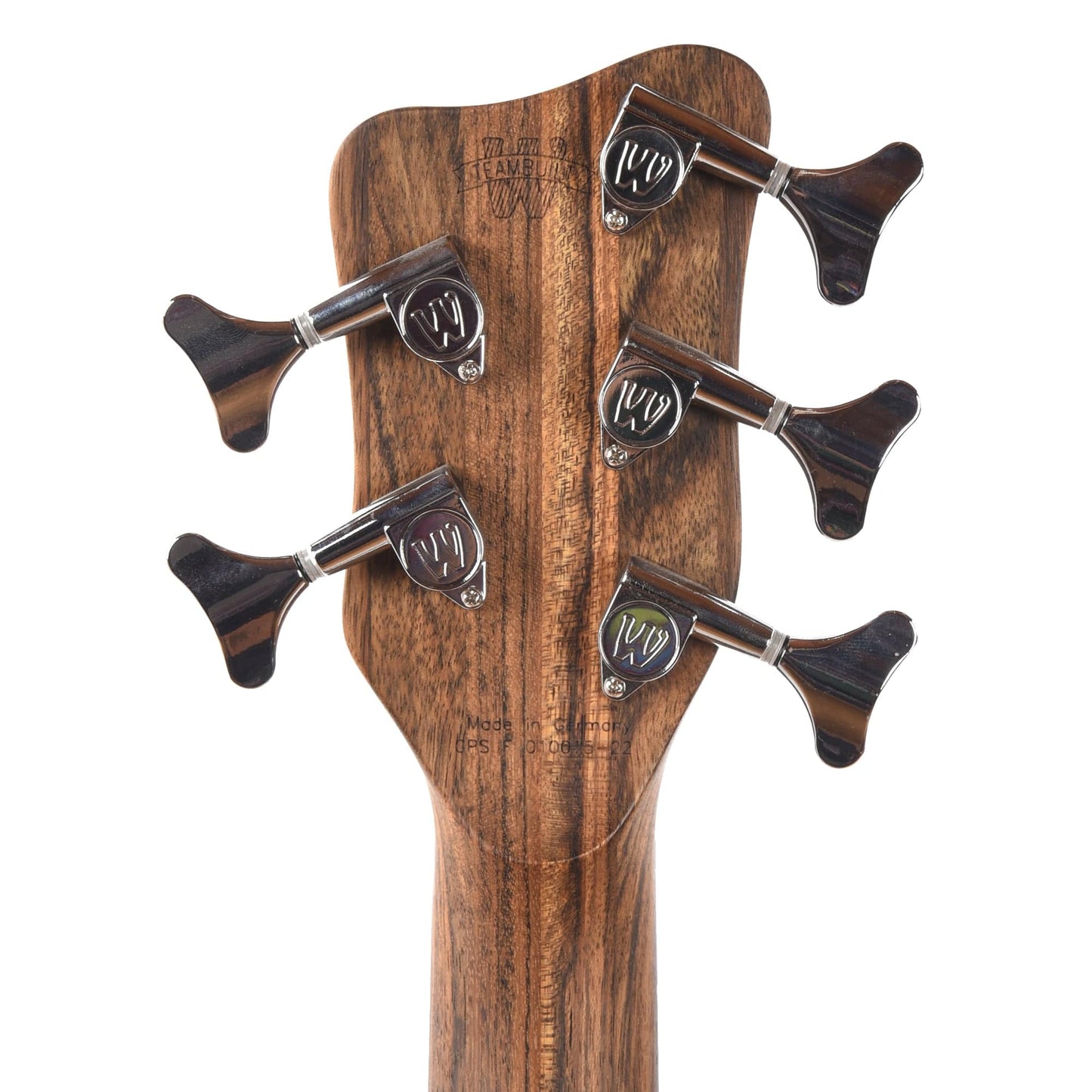 Warwick Pro Series Corvette Standard 5-String Active Bubinga Natural Transparent Satin Bass Guitars / 5-String or More