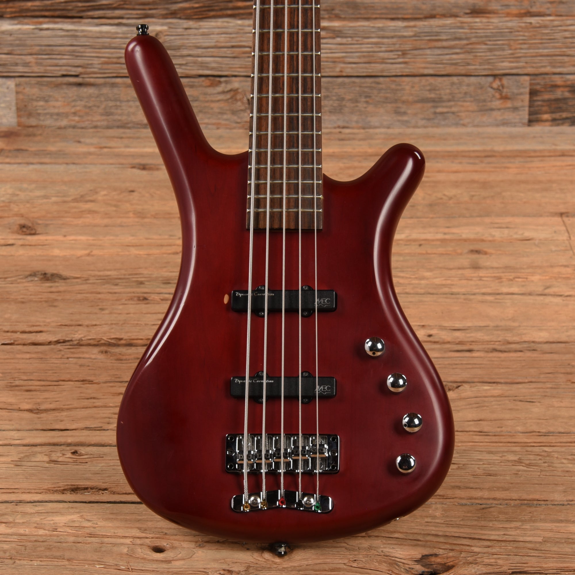 Warwick Rockbass Basic 5 Burgundy Red Transparent Bass Guitars / 5-String or More