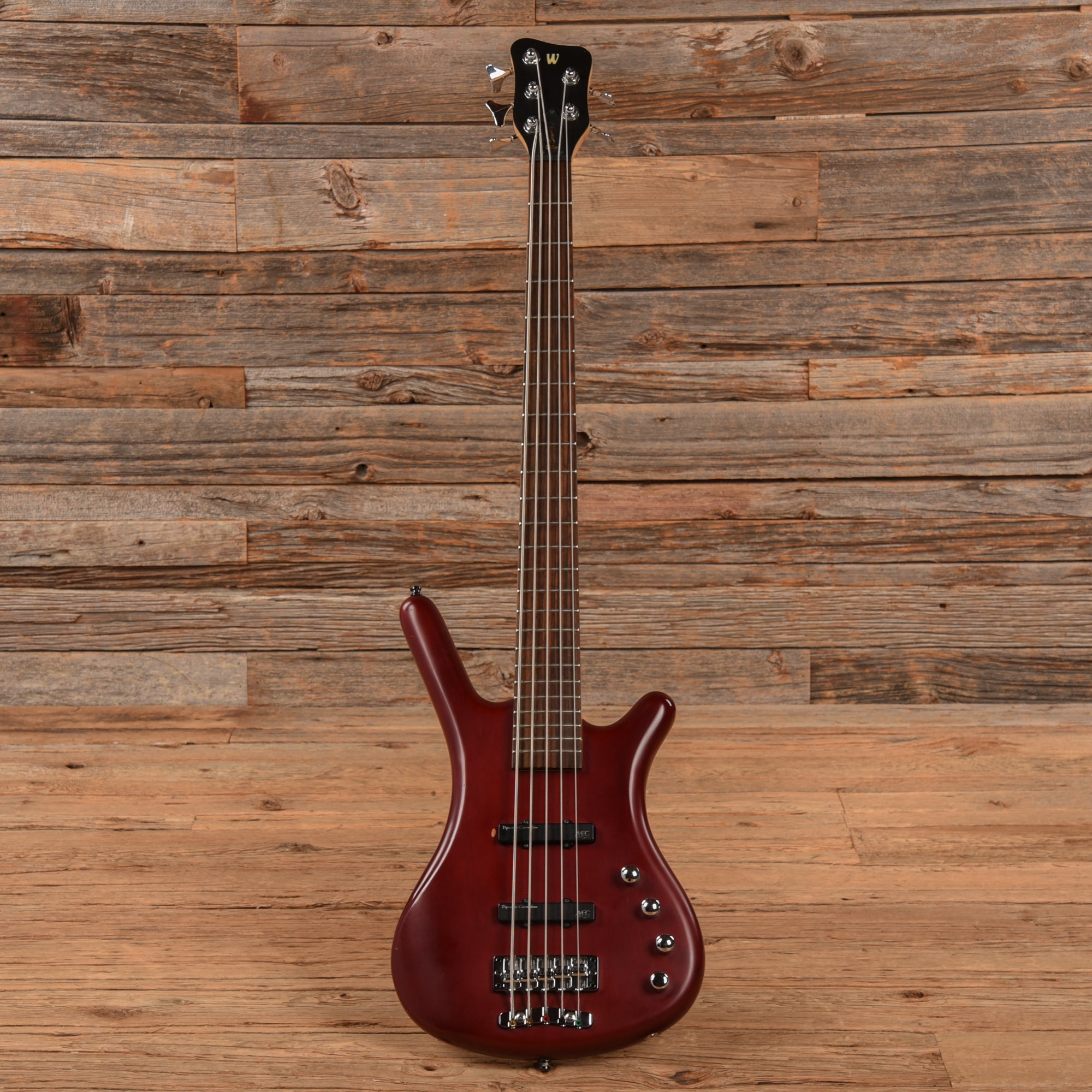 Warwick Rockbass Basic 5 Burgundy Red Transparent Bass Guitars / 5-String or More