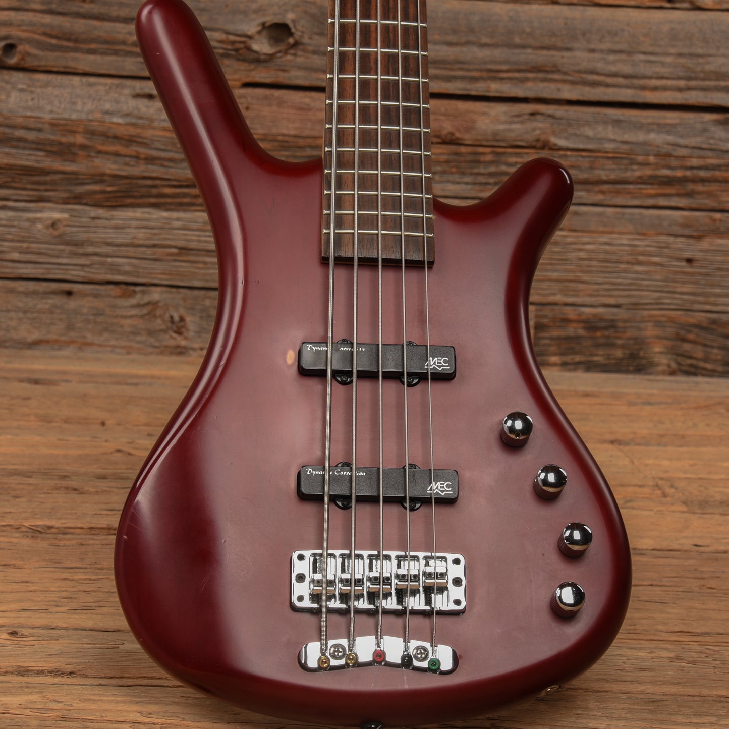 Warwick Rockbass Basic 5 Burgundy Red Transparent Bass Guitars / 5-String or More